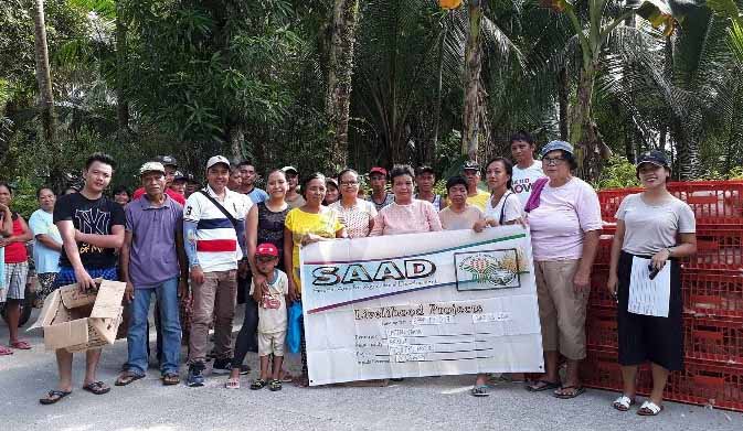 SAAD Program distributes 2,598 heads layers to 433 farmer-partners