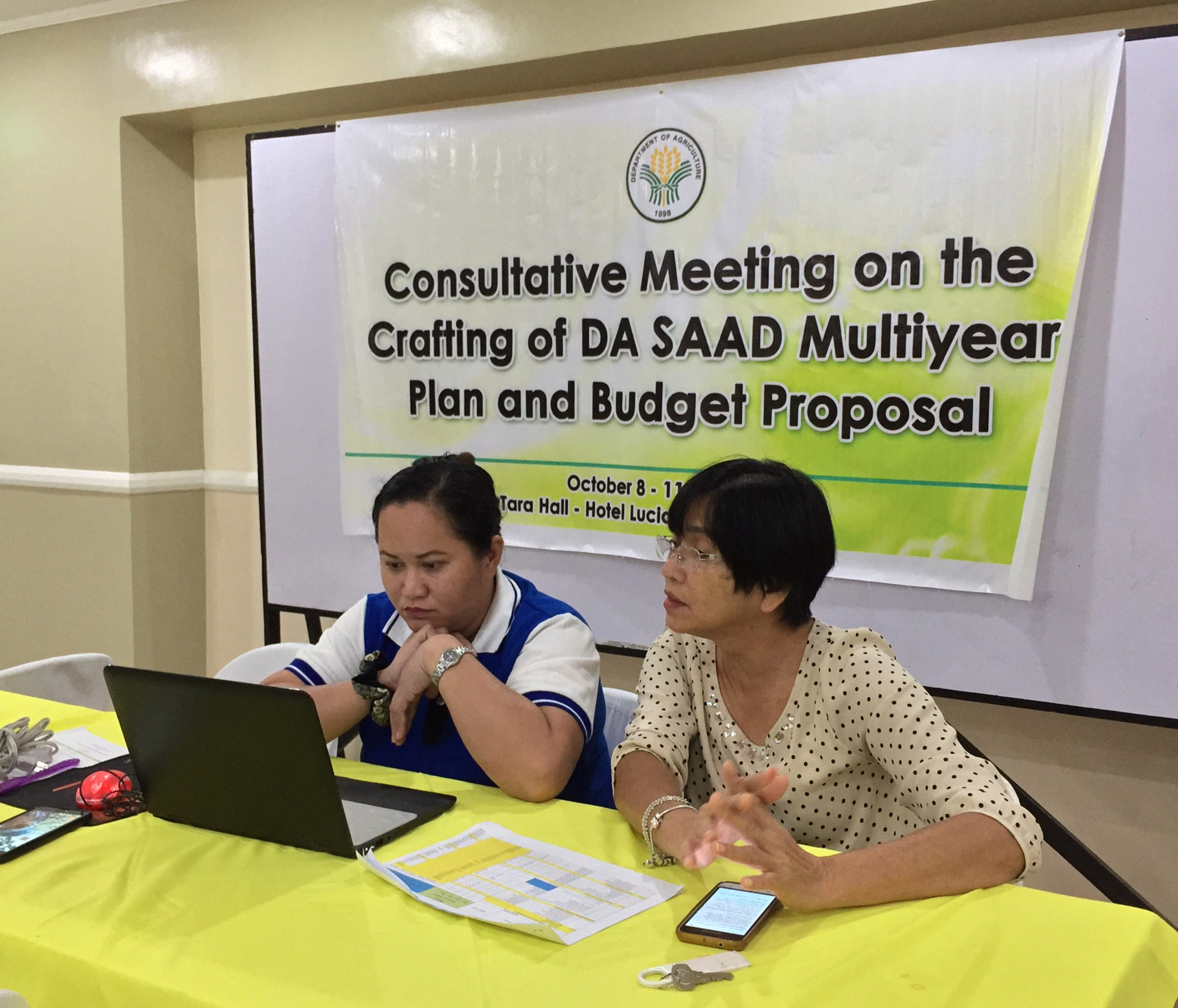 SAAD implementers of Region XIII craft project proposals for 2020-2022
