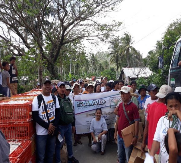 Livestock and Supplies delivered by SAAD to Samar Island