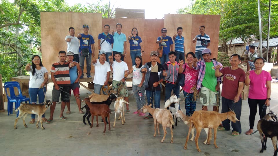 SAAD distributes 98 goats to Banisilan, North Cotabato farmers