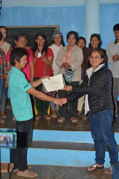 SAAD turns over etag chamber and compost shed to Mt. Province farmers association