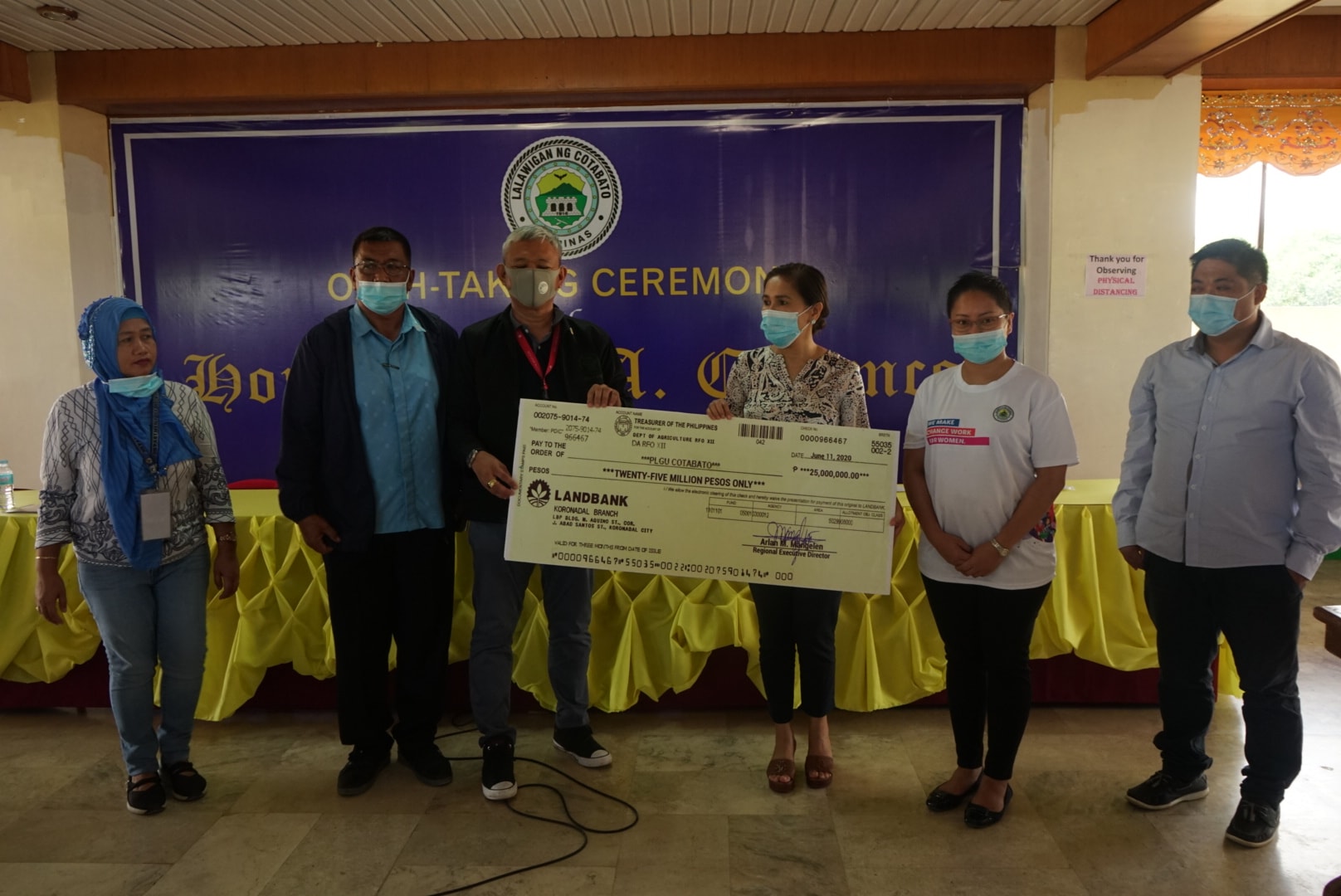 SAAD fulfills promise to 600 North Cotabato farmers affected of earthquakes