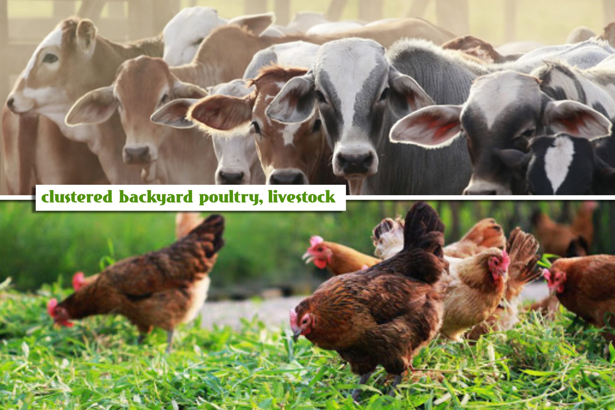 DA to support clustered backyard poultry, livestock farms