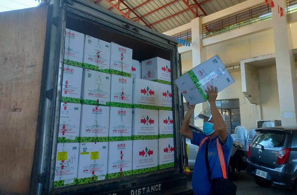 DA-SAAD delivers Php 780K worth of pinakbet and sinigang seeds to Sulu