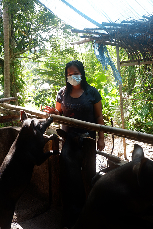 Mother of 4 earns Php 33k from SAAD swine production