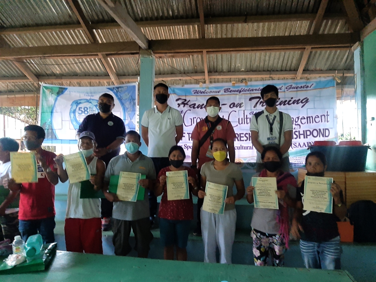 Compostela fisherfolk received tilapia grow-out culture project