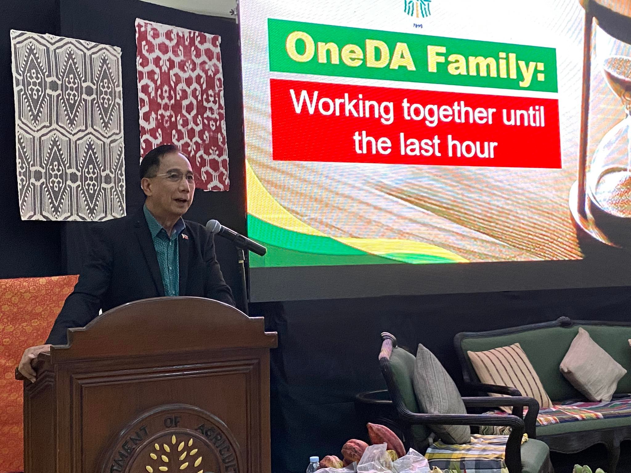 Agri chief asks OneDA family to uphold civil service, work double time