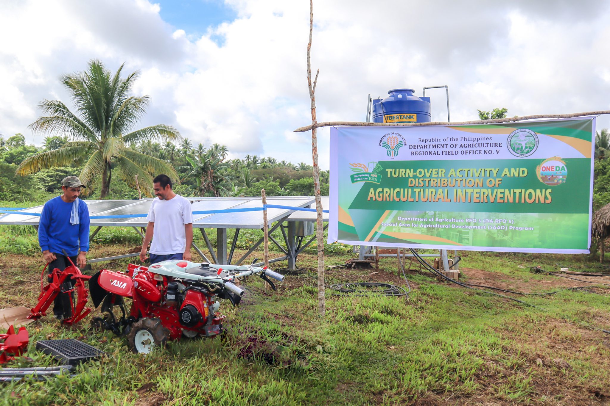 Sorsogon FAs benefit from SPIS and multicultivator machine from DA-SAAD