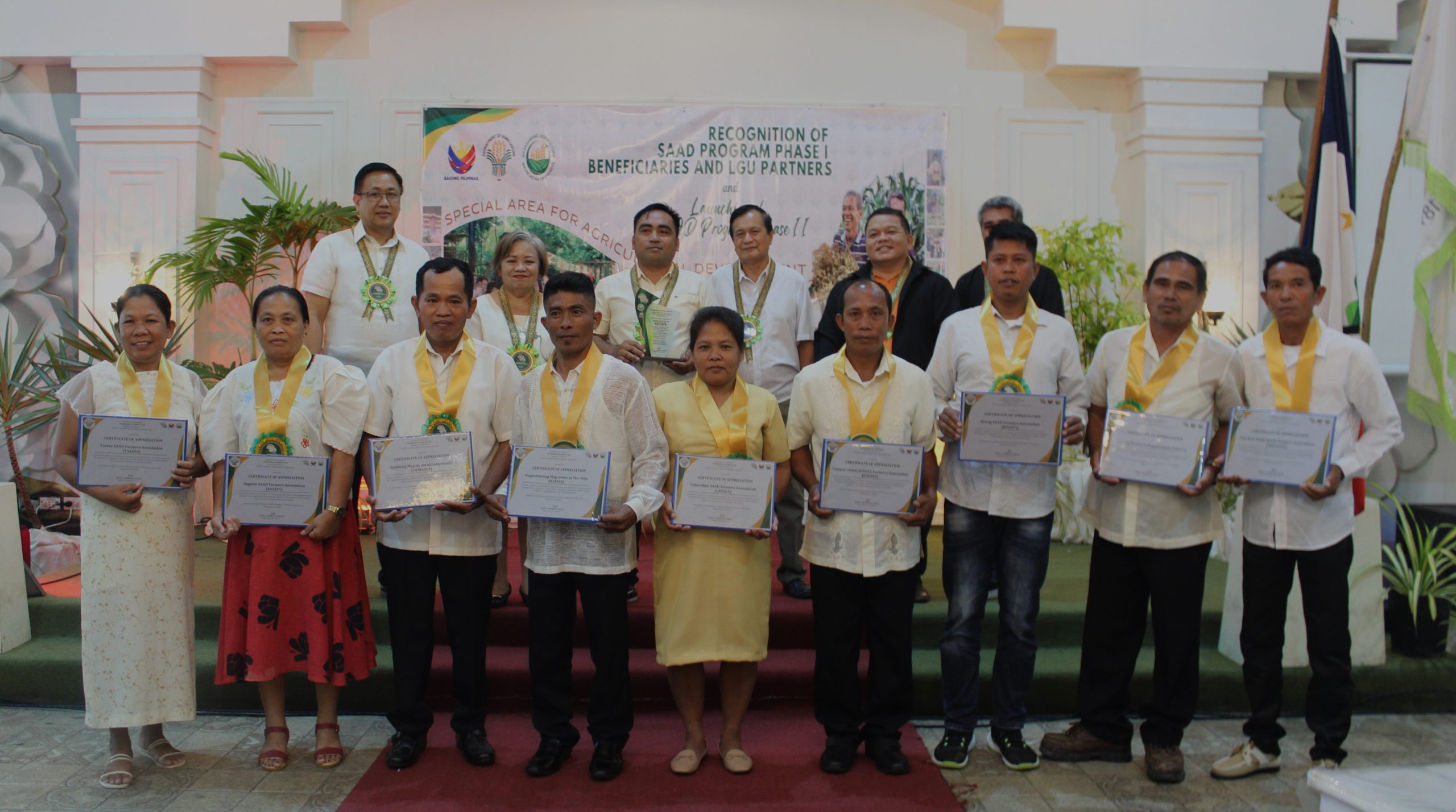 SAAD Central Visayas turns over 41 FAs to partner LGUs cum launching of Phase 2