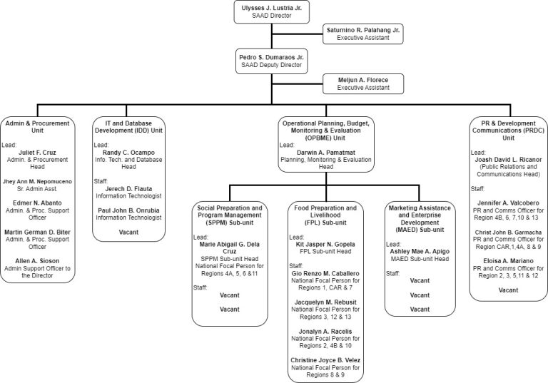 NPMO Organizational Chart | Special Area for Agricultural Development